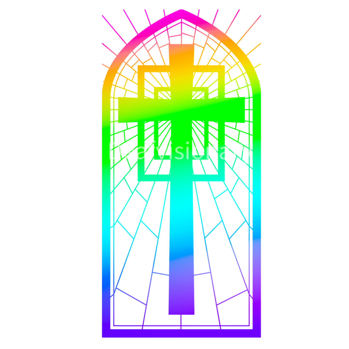 Rainbow Faith Stained Glass Collection – LGBT Christian Art Bundle | Pride Church Windows, Jesus, Cross & Spiritual Icons Pack”