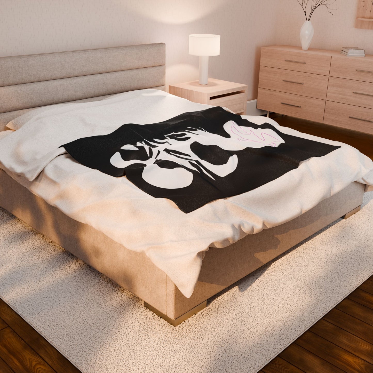 Velveteen Plush Blanket - Mother's Day Vibrant Unique Design
