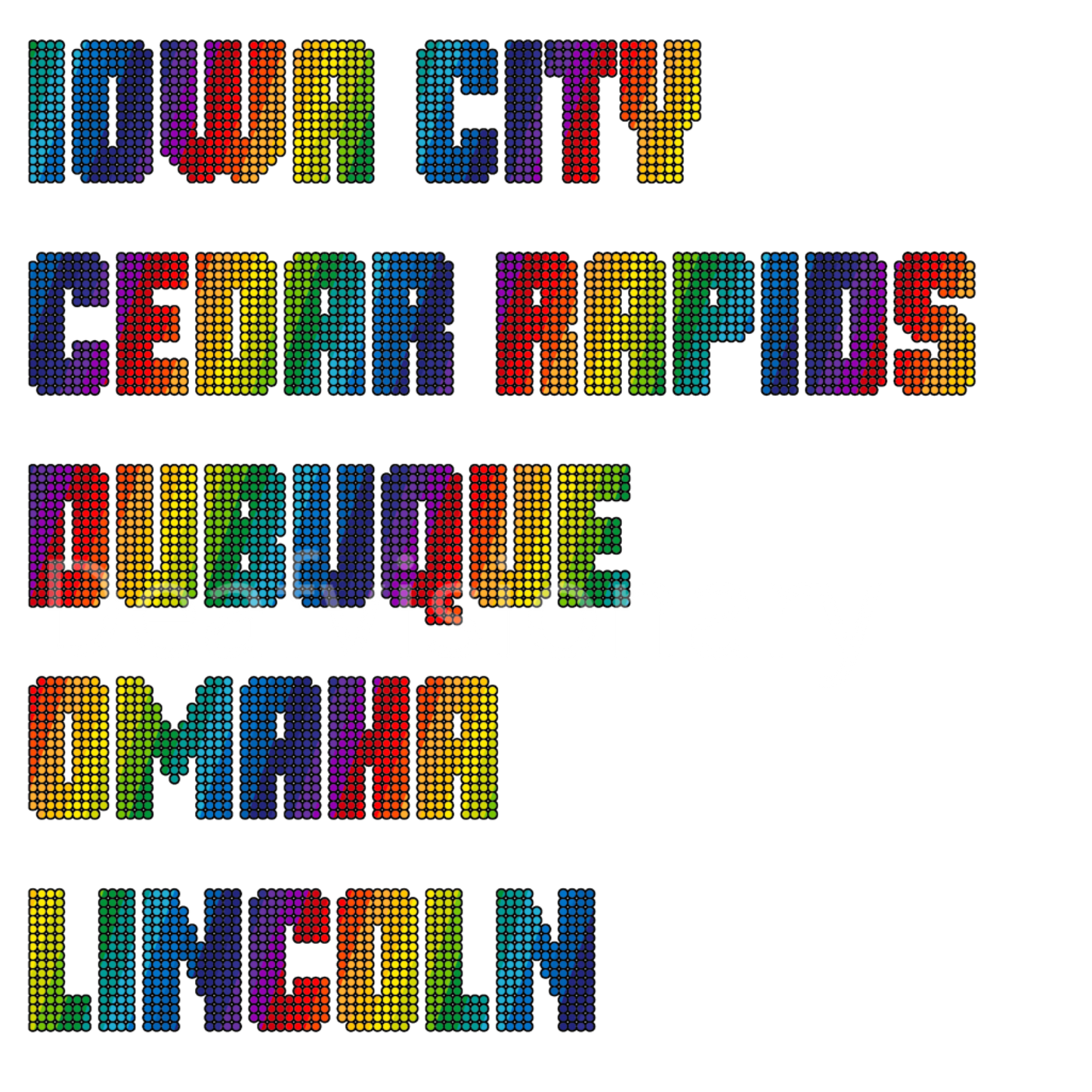 37 LGBTQIA+ Pride Word Art SVG Bundle Packet | Rainbow Typography Pack for Cricut, Sublimation, Stickers & T-Shirts