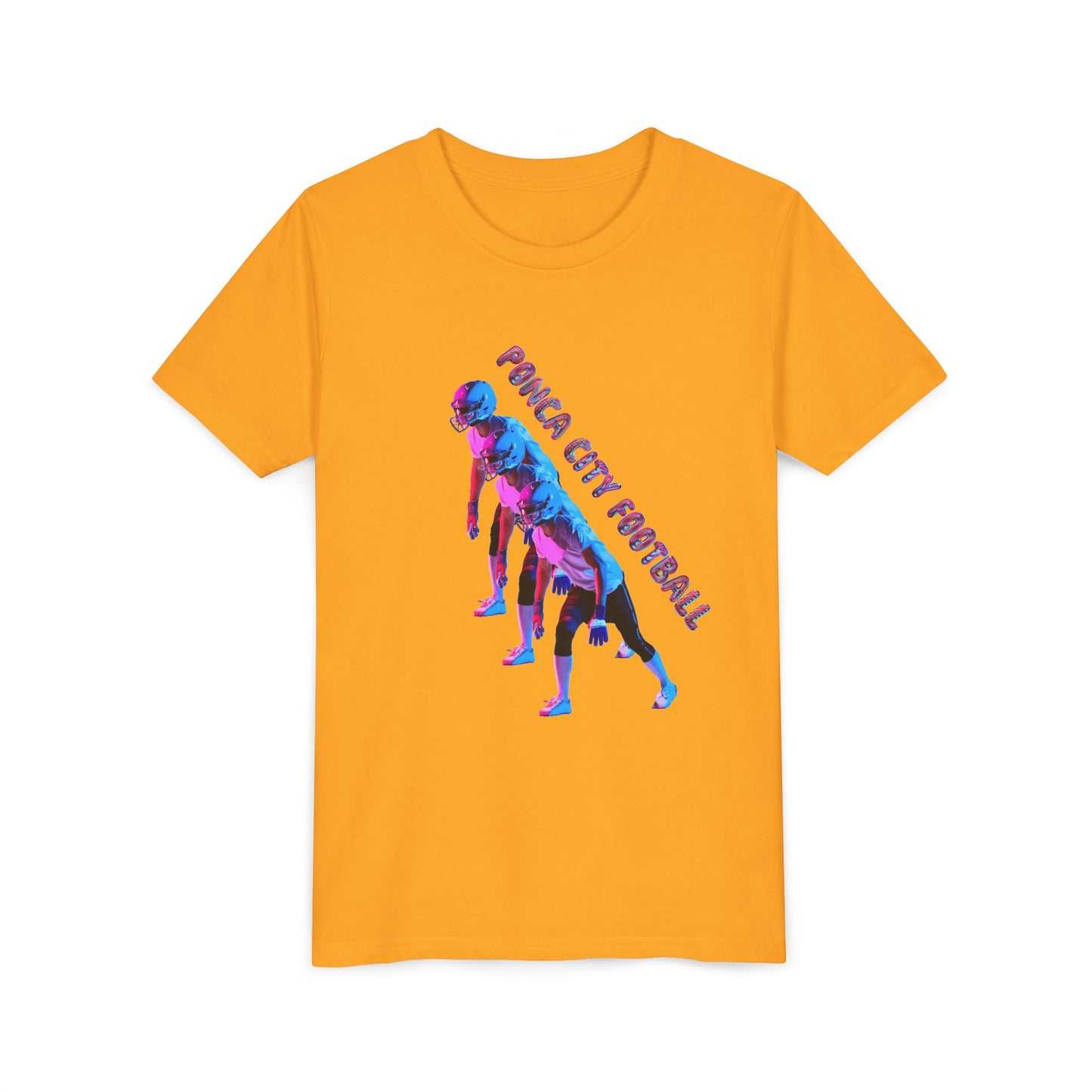 Ponca City Football Youth Short Sleeve Tee - Sporty and Stylish Team Apparel