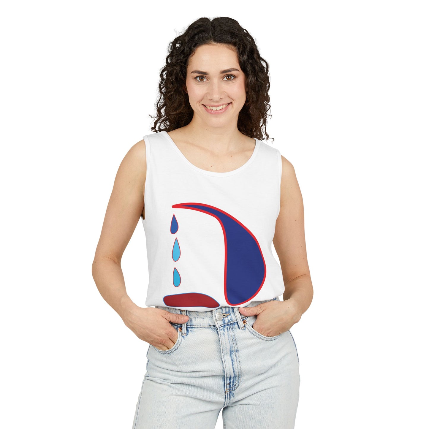 Emotional Art Unisex Garment-Dyed Tank Top | Summer Vibes & Casual Comfort
