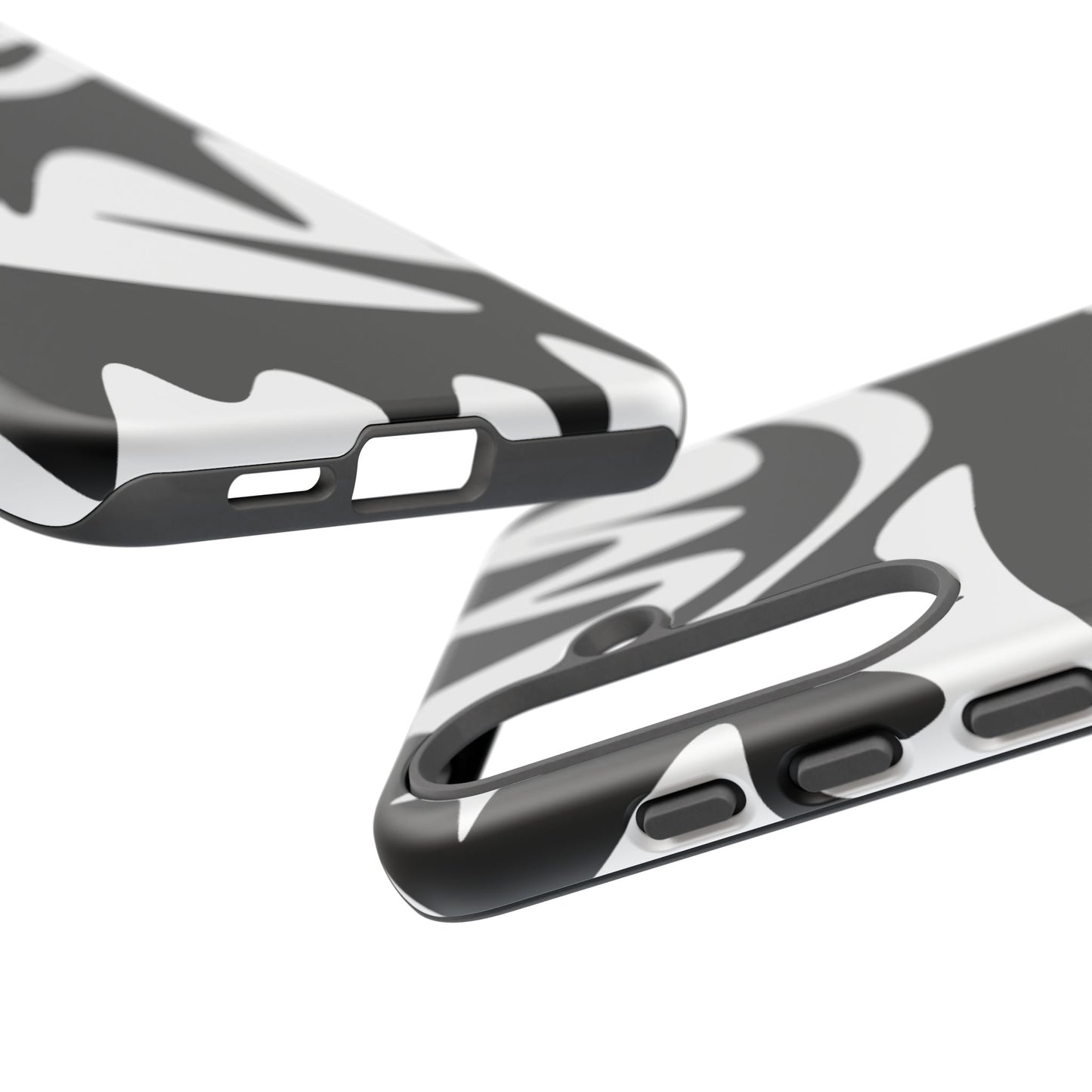 Tough Cases: Bold Black & White Monster Design Phone Case for Trendsetters