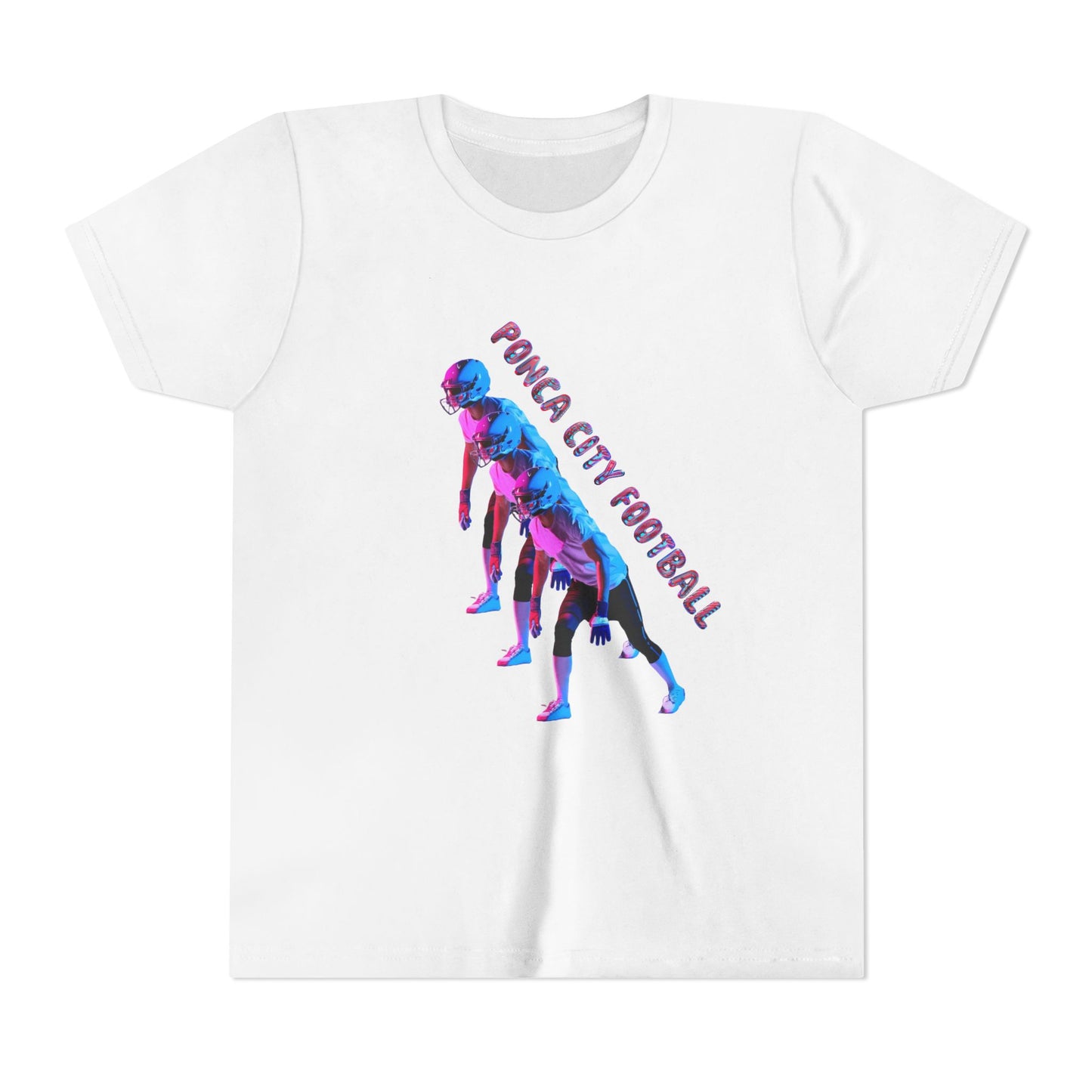 Ponca City Football Youth Short Sleeve Tee - Sporty and Stylish Team Apparel