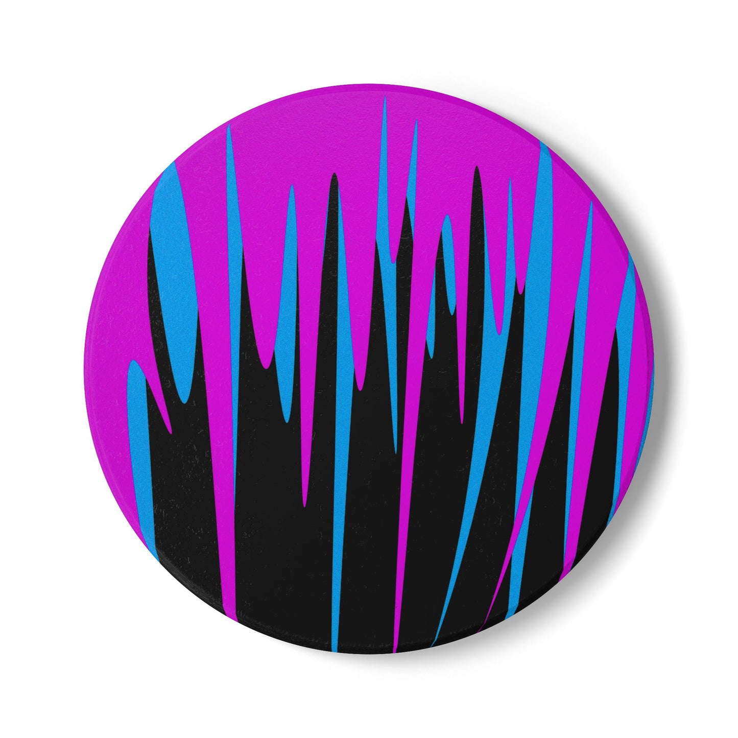 Modern Blue Abstract Ceramic Coaster - Stylish Drinkware Accessory for Home Decor