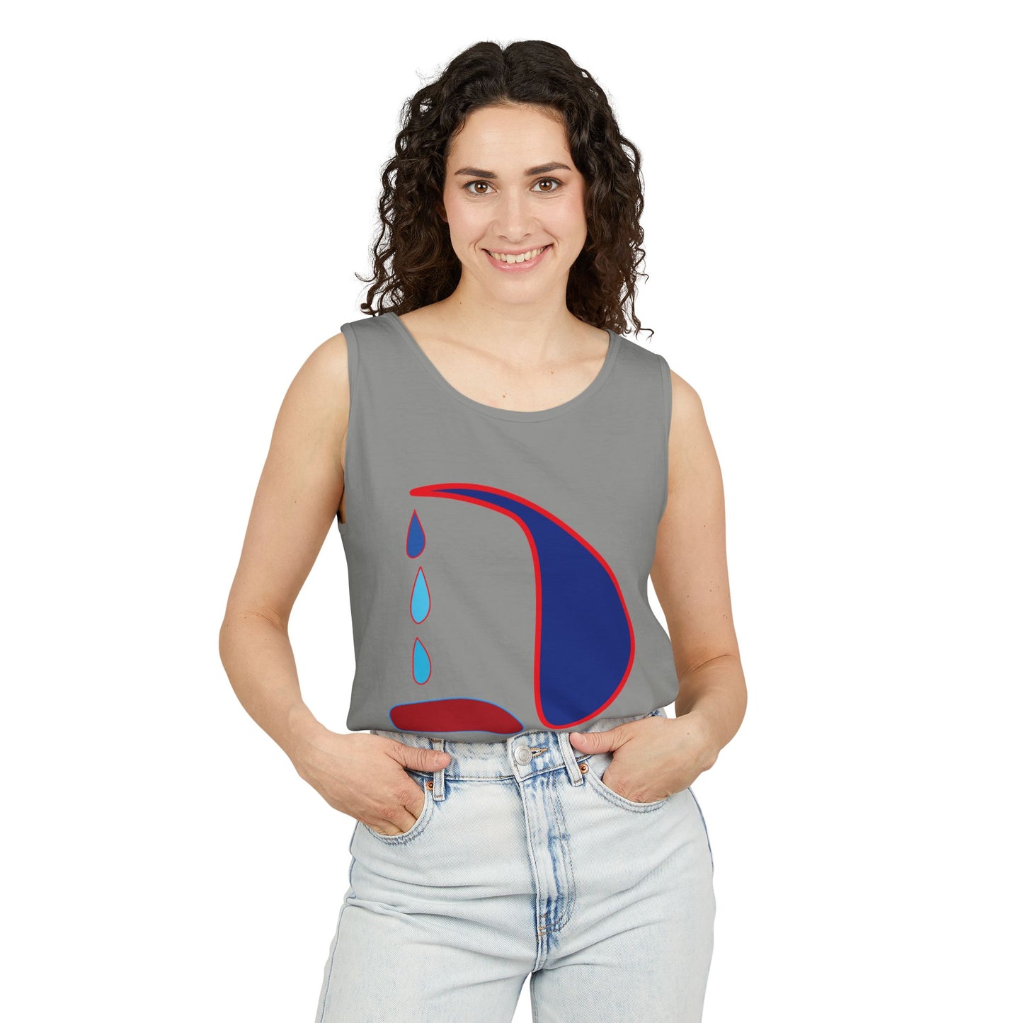 Emotional Art Unisex Garment-Dyed Tank Top | Summer Vibes & Casual Comfort