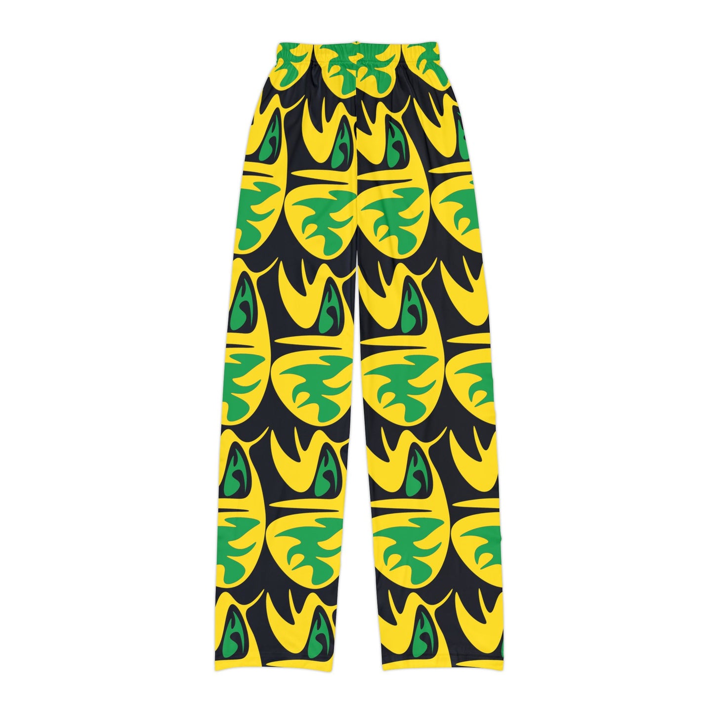 Kids Jungle Vibe Lounge Pants with Fun Leaf Design