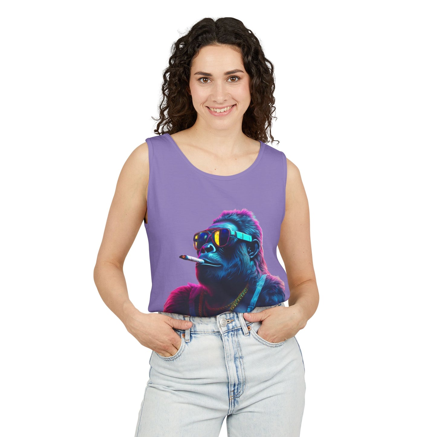 Four Two Zero Gorilla Tank Top - Unisex Garment-Dyed Summer Wear