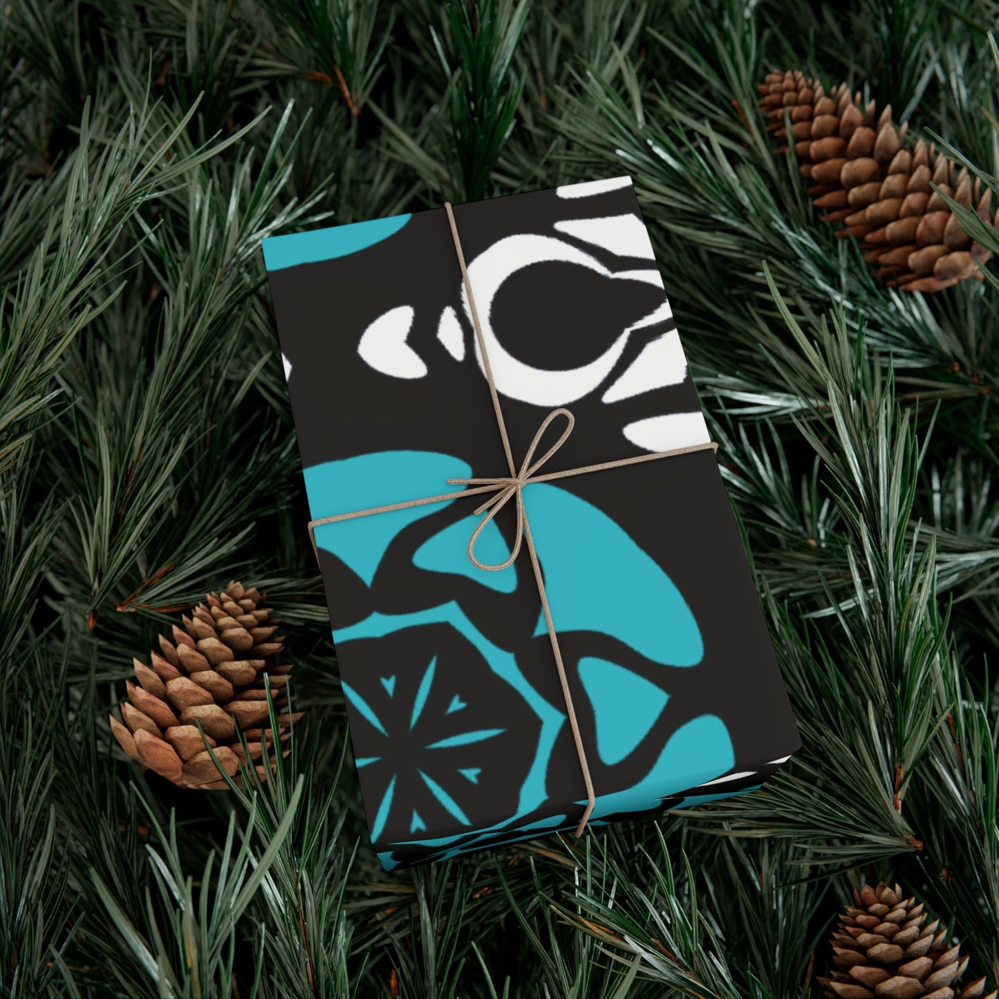 Festive Gift Wrap Papers - Colorful Geometric Pattern for Holidays & Celebrations