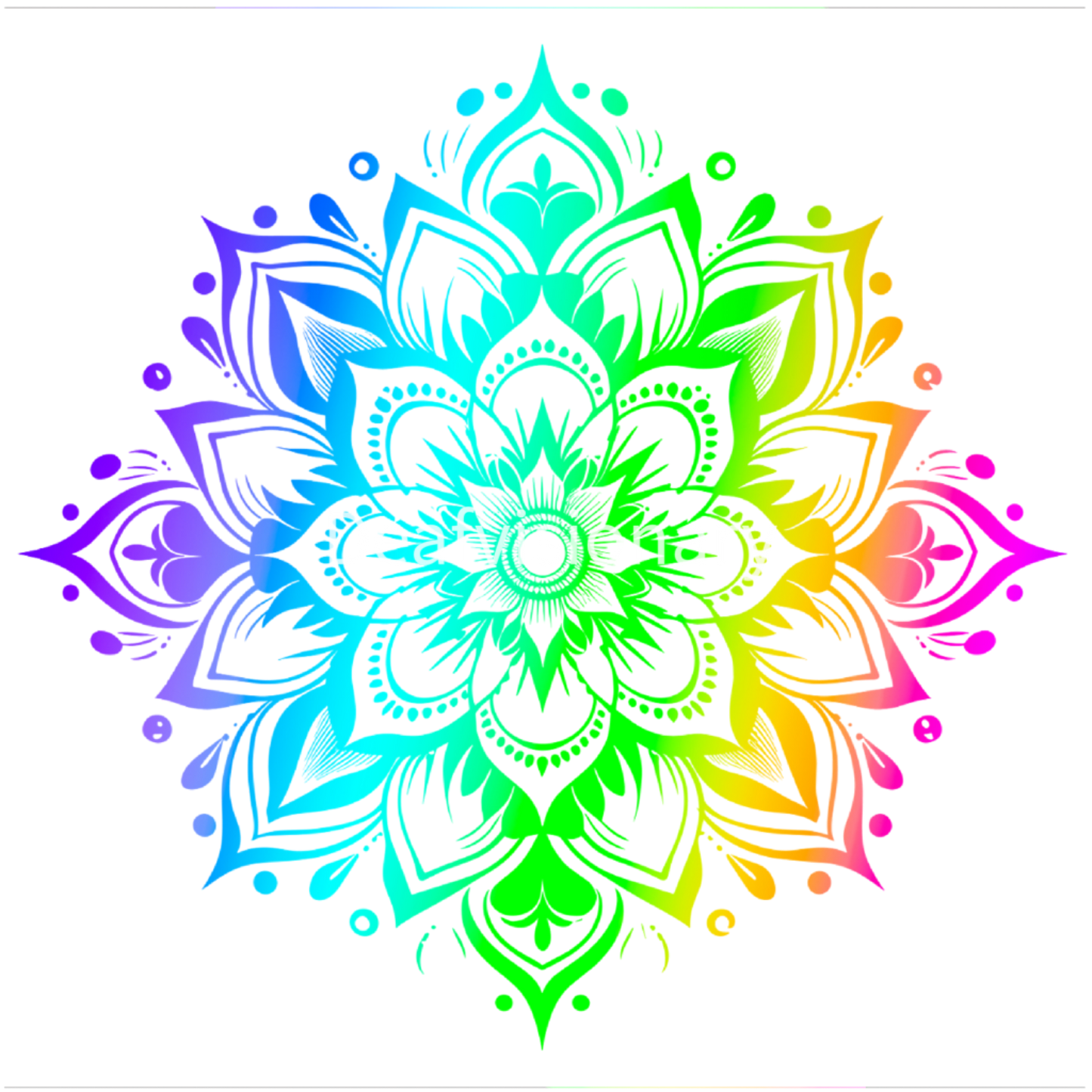 Rainbow Sacred Geometry & Spiritual Icon Mega Pack of 17 pack  Mandala, Lotus & Dragonfly Designs | LGBTQ Pride Digital Download Bundle