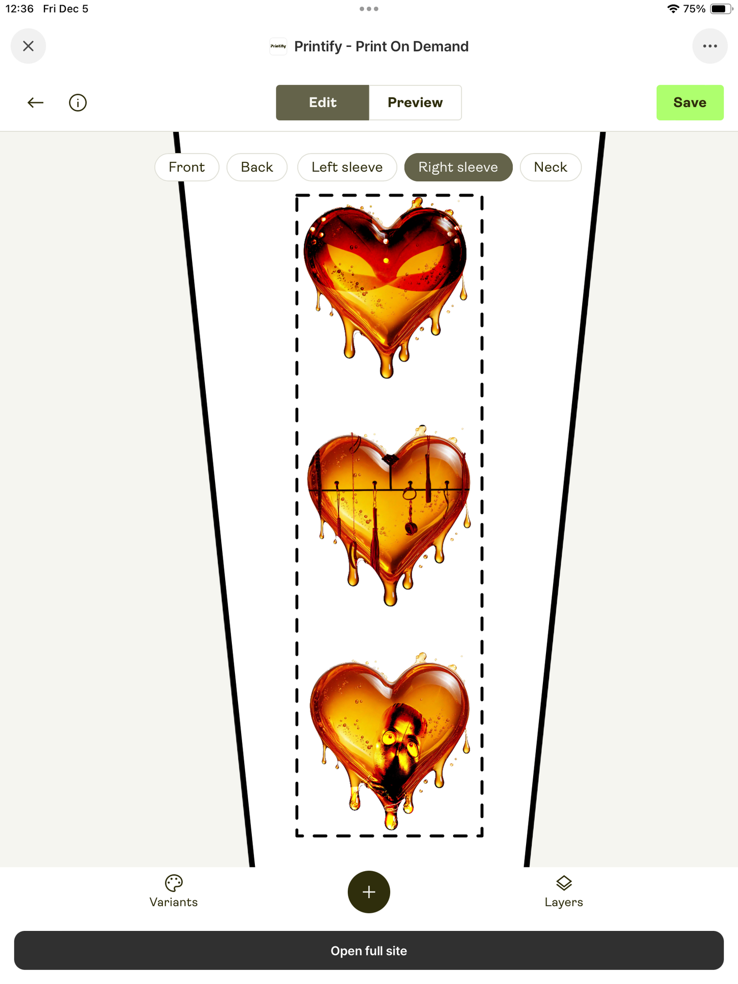 Dripping Heart Hoodie — 'FETISH' Melted Heart Graphic Pullover