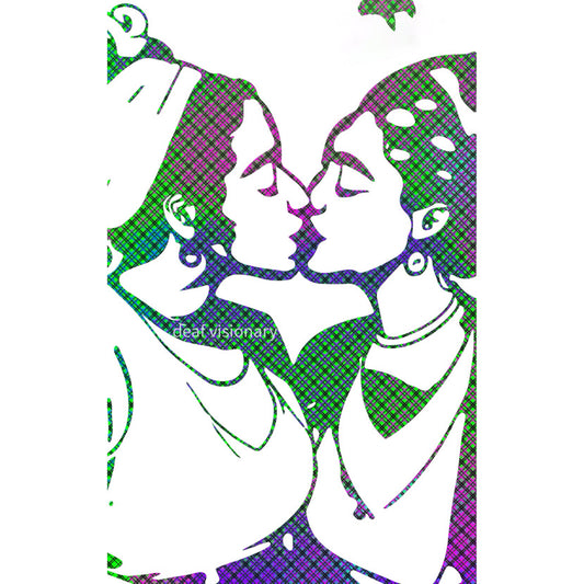 Colorful ladies in love